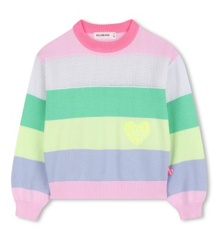 Rainbow multicoloured jumper