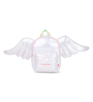 Angel backpack silver white