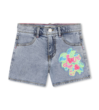 Blaue Denim-Shorts