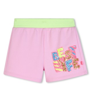 Shorts lyserød buket