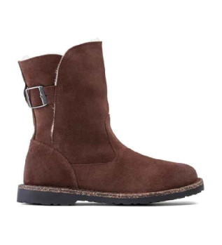 Uppsala Boots Brown suede sheepskin wool
