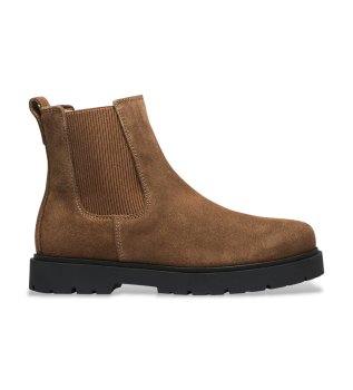 Highwood læderstøvletter (smal pasform) brun