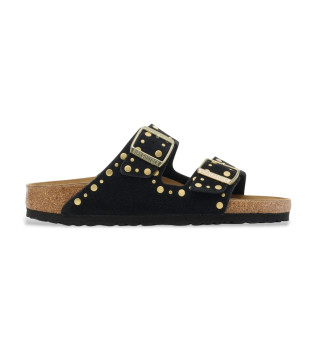 Arizona Rivet Leather Sandals black