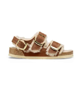 Sandalias Milano Big Buckle marrn