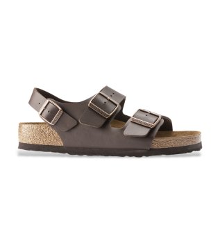 Sandales Milano Birko-Flor (Coupe Étroite) marron