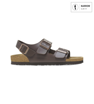 Milano Birko-Flor Sandals (Narrow Fit) brown
