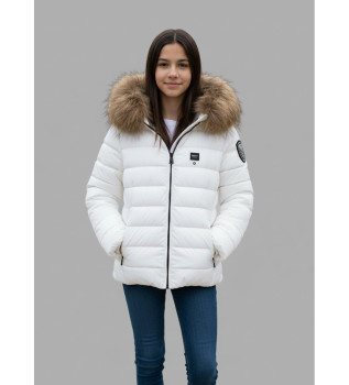 Abrigo plumfero Arcadia blanco