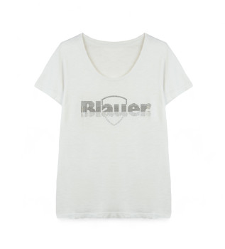 Glitter Degrad T-shirt wit