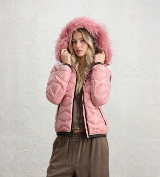 Giacca imbottita Aldie Colors Down rosa