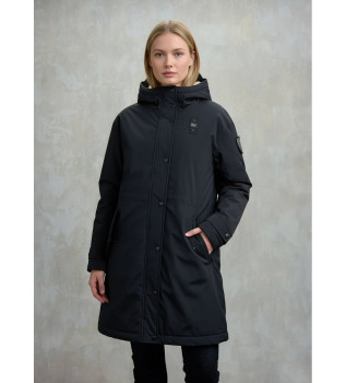 Parka with navy payne fur lining