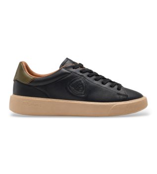 Sapatilhas de pele Buck14 preto