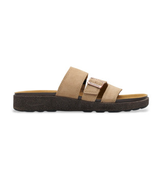 Sandaler i læder 2699 beige