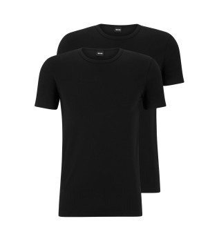 F�rpackning med 2 T-shirts 50475276 svart 