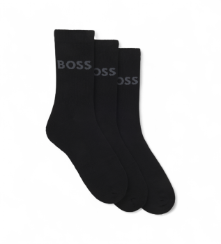 Set 3Packs Logo Socken schwarz