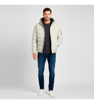 Beżowy płaszcz Riplite