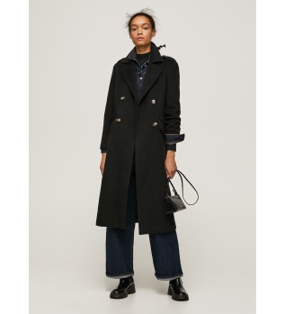 Casaco comprido Midi Alicia preto