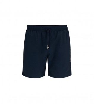Maillot de bain avec logo métallique marine