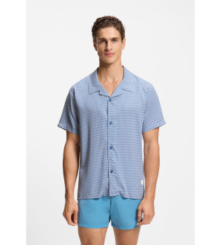 Chemise de plage bleue