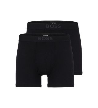 Pack 2 Black UltraSoft Boxer shorts