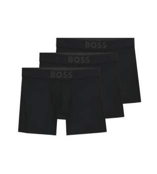 Lot de 3 caleons en microfibre noir