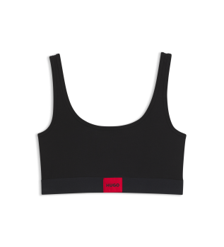 Bralette avec logo noir