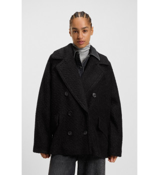 Schwarzer Cabani-Mantel