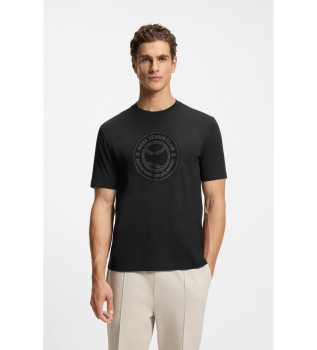 Koszulka z ilustracją czarnego tenisa