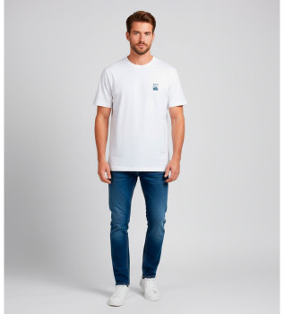 T-shirt blanc logo