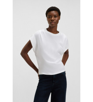 T-shirt met wit gekalligrafeerd logo