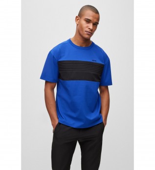 T-shirt  coupe dcontracte bleu