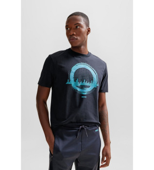 T-shirt della stagione blu scuro