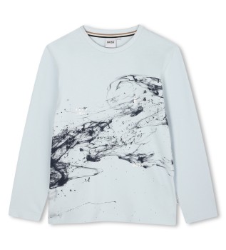 Abstraktna majica modra