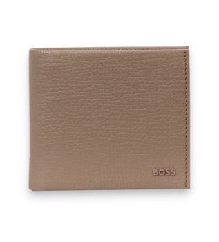 Cartera de Piel Derwil marrón