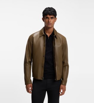 Icons70 brown leather jacket