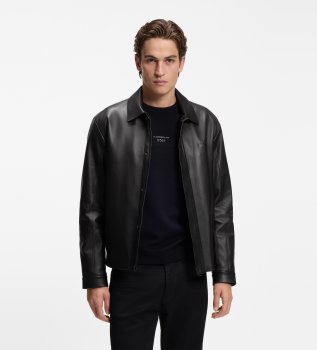 Icons70 black leather jacket