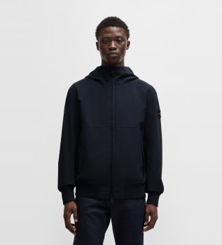 Jacke Oloco mit Kapuze, marineblau