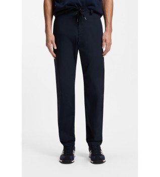Pantaloni chino blu navy a gamba dritta