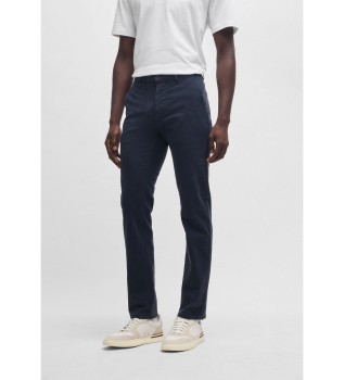 Navy Slim Chino Trousers