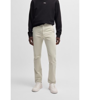 Pantaloni chino beige slim