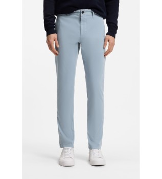 Calças Chino Slim Fit Satin Stretch Cotton Chino azul