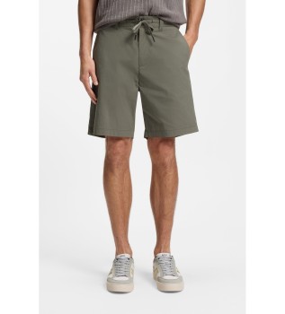Chinos Short coupe droite vert