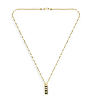 Collier en acier inoxydable Kassy plaqu or