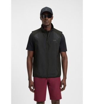 Waistcoat with decorative reflective details black