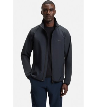 Veste en popeline super extensible marine