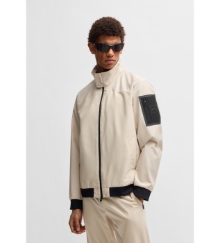 Water repellent beige jacket