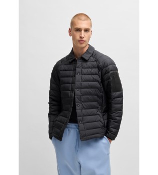 Water-repellent jacket with lightweight insulation black