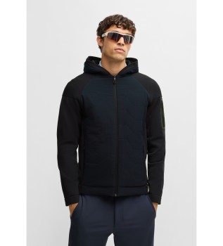 Cardigan en maille avec devant matelass�
marine