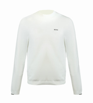 Pull blanc dcontract