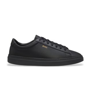 Kieran Tenn Ledersneaker schwarz