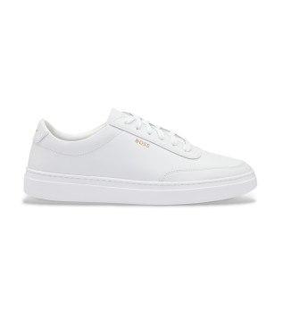 Kieran leather trainers white